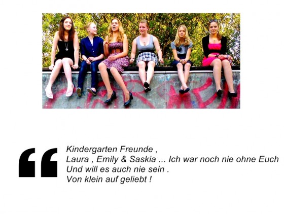 - Ihr seit die Farbe in dem Bunten Stückchen Kuchen das sich mein Leben